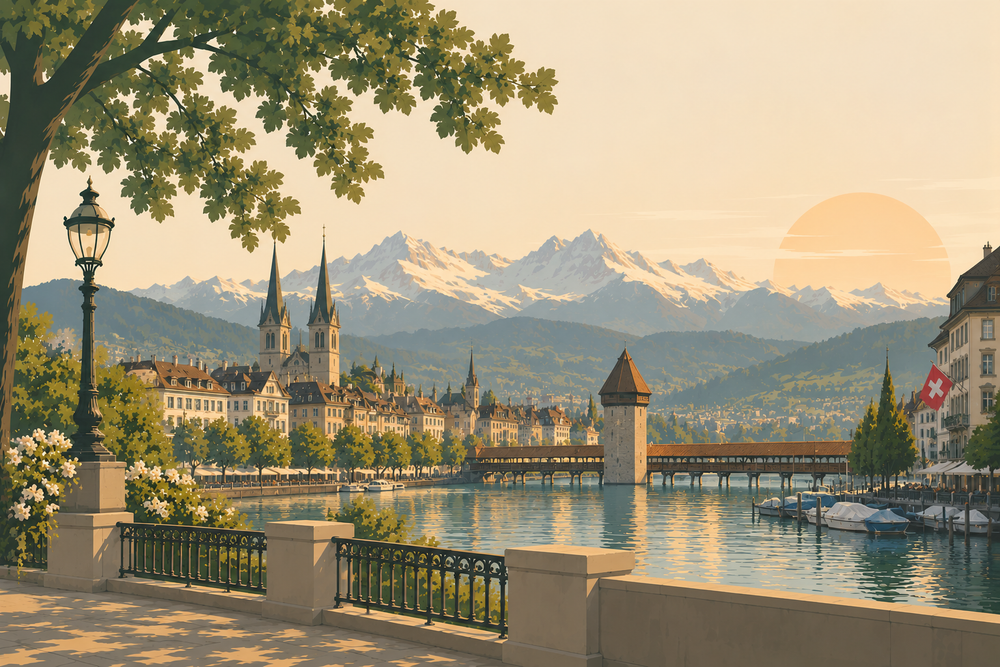 Stylized country illustration for Geneva AltinhaLife community