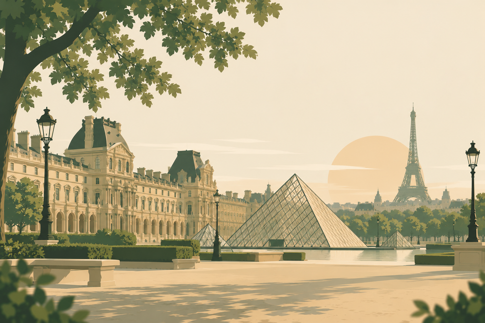 Stylized country illustration for Paris AltinhaLife community